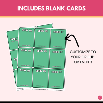 Black Culture Drink IF! Game (Printable)