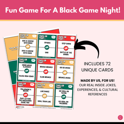 Black Culture This or That Game (Printable)