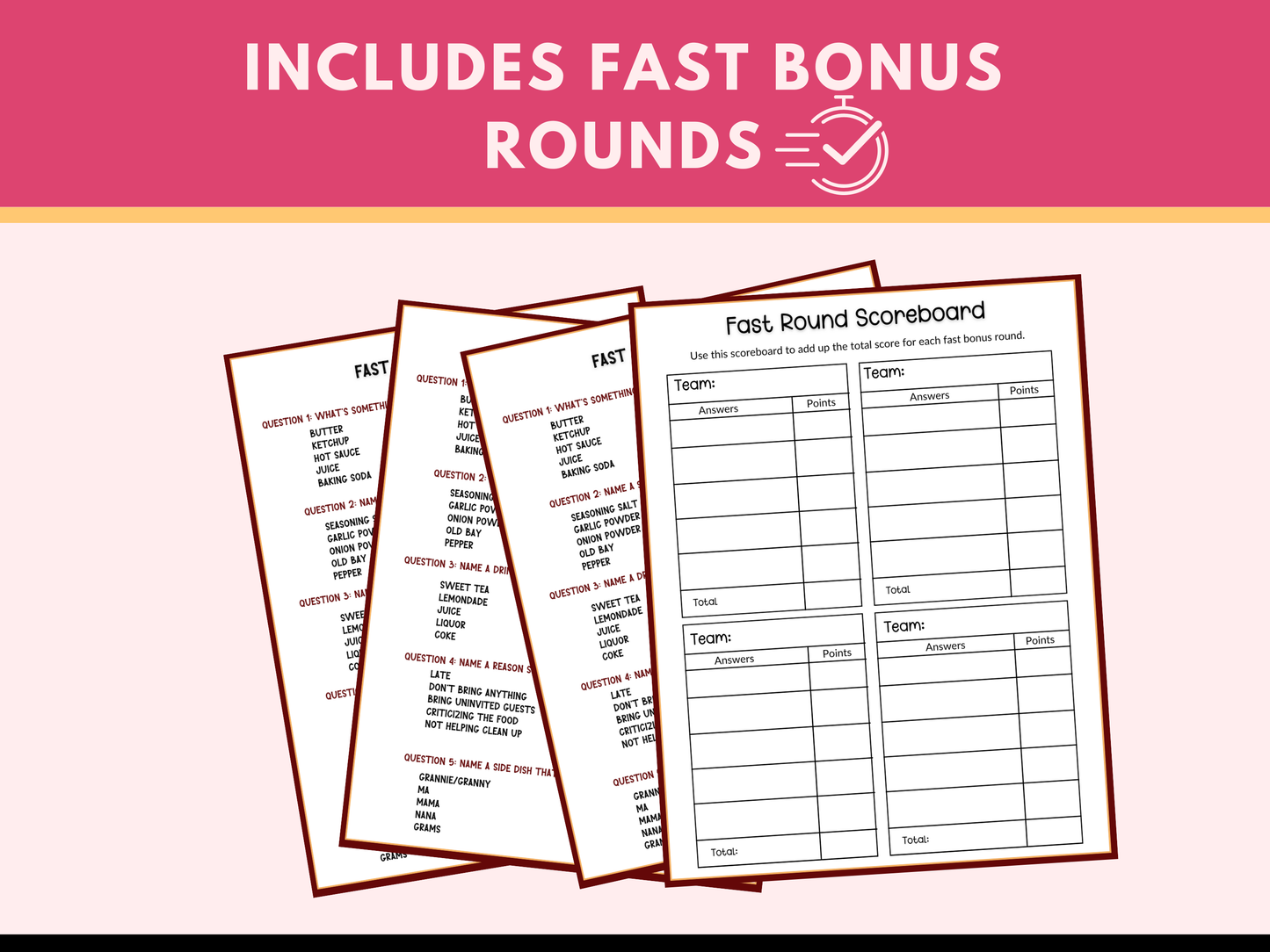 Black People Friendsgiving Friendly Feud Game