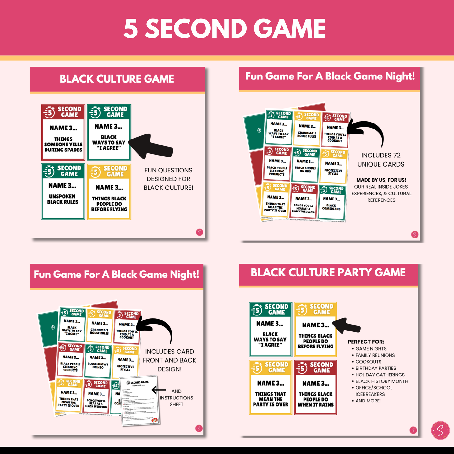 Ultimate Black Culture Game Bundle (Printable)