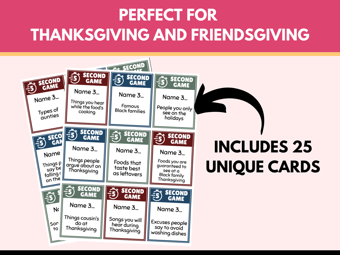 Black People Thanksgiving 5 Second Game