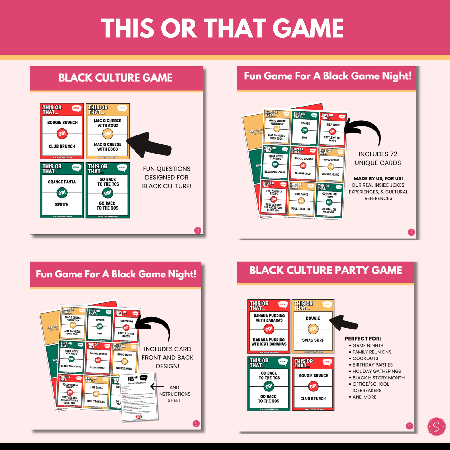 Ultimate Black Culture Game Bundle (Printable)
