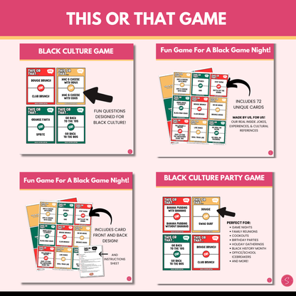 Ultimate Black Culture Game Bundle (Printable)