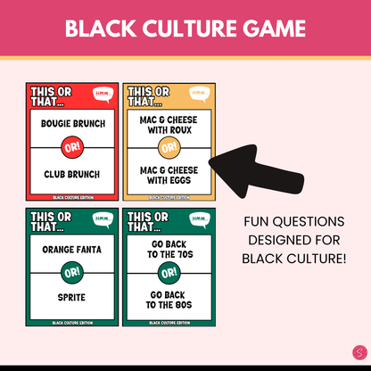 Black Culture This or That Game (Printable)