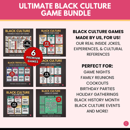 Ultimate Black Culture Game Bundle (Printable)