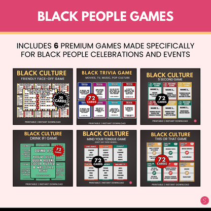 Ultimate Black Culture Game Bundle (Printable)