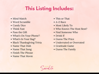 22 Black Thanksgiving Games - Core Bundle