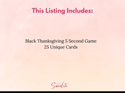Black People Thanksgiving 5 Second Game