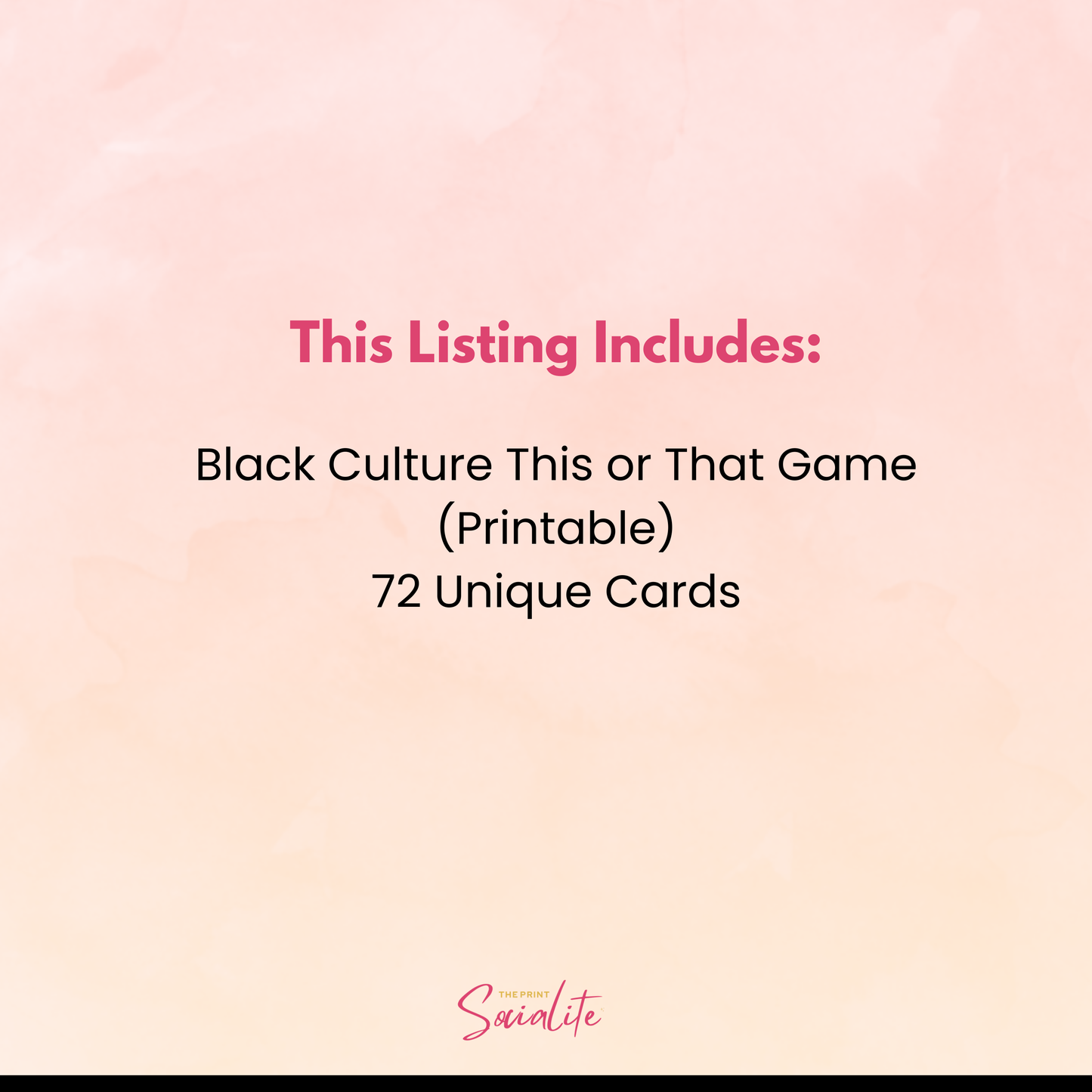 Black Culture This or That Game (Printable)