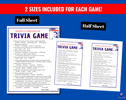 Martin Luther King Activities Mega Game Bundle Printable