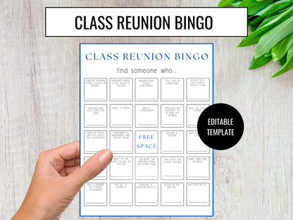 Bingo Class Reunion Canva Template