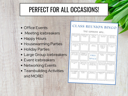 Bingo Class Reunion Canva Template