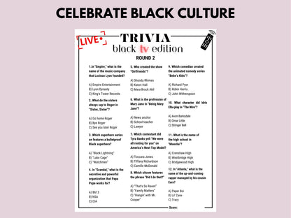 Black TV Trivia Huge Game Bundle