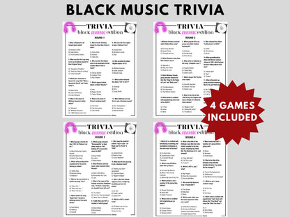 Black Culture Trivia Mega Bundle Printable