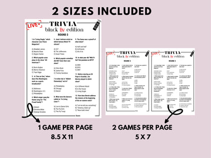 Black TV Trivia Huge Game Bundle