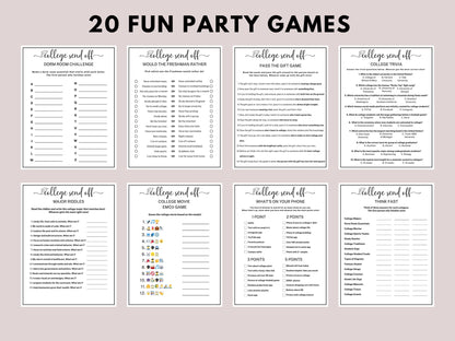 College Trunk Party Games Mega Bundle Printable