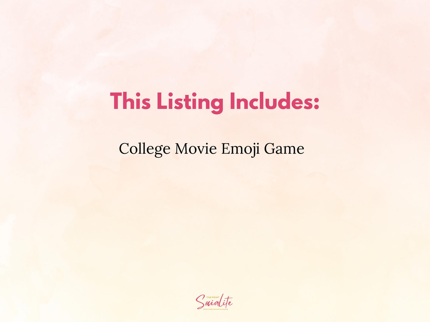 College Trunk Party Emoji Game Printable