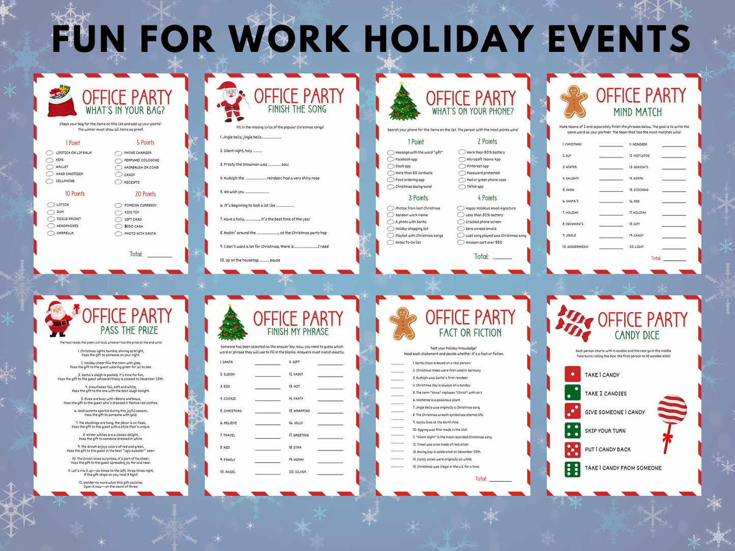 Office Holiday Party Games Mega Bundle