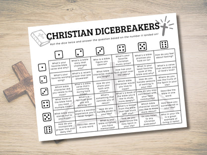 Christian Dicebreaker Game Printable