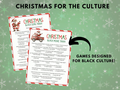 Black Christmas Games Mega Bundle Printable