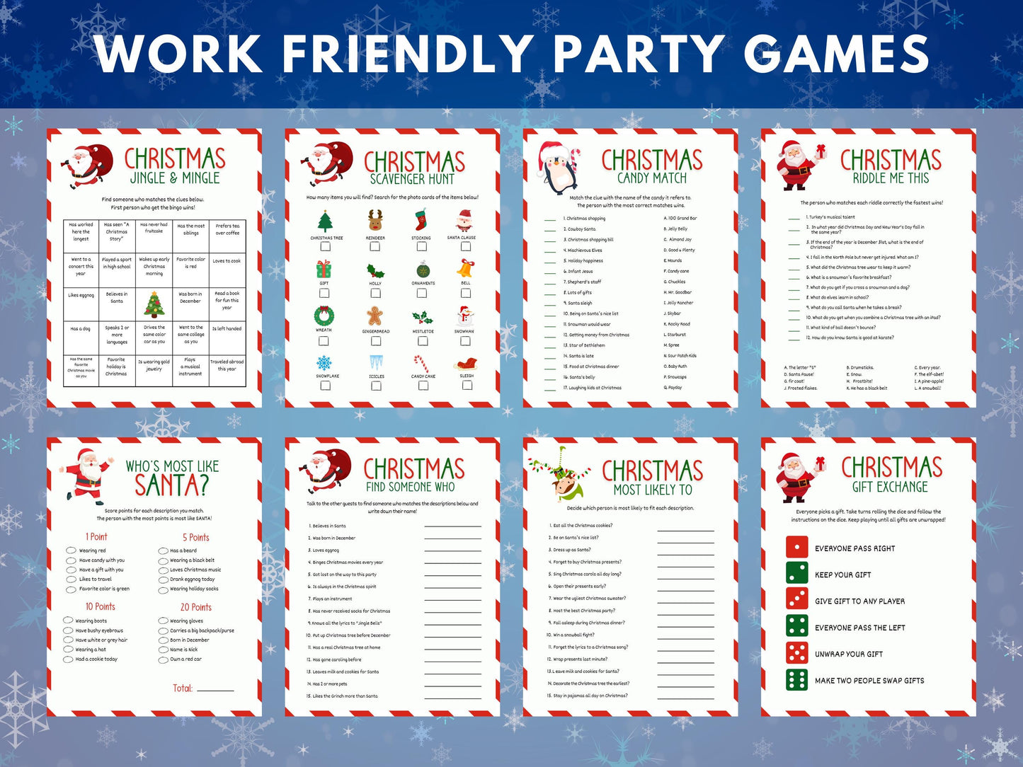 Office Christmas Party Games Mega Bundle