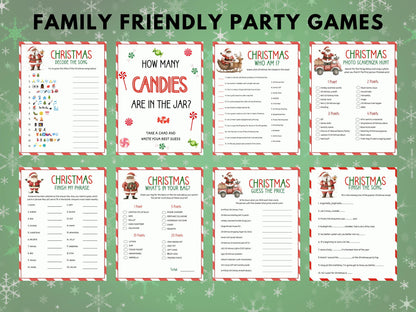 Black Christmas Games Mega Bundle Printable