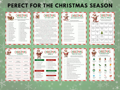 Black Christmas Games Mega Bundle Printable